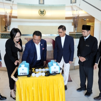 DELEGASI ZONERGY CORPORATION, DARI CHINA MENGHADAP KE BAWAH DULI YANG TERAMAT MULIA TUANKU SYED FAIZUDDIN PUTRA IBNI TUANKU SYED SIRAJUDDIN JAMALULLAIL, RAJA MUDA PERLIS 